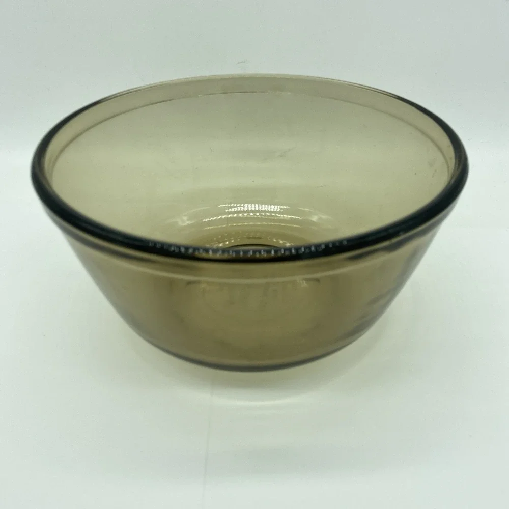 Anchor Hocking Brown/Amber Glass Mixing Bowl 1.5 QT 1057 Vintage Kitchen Retro